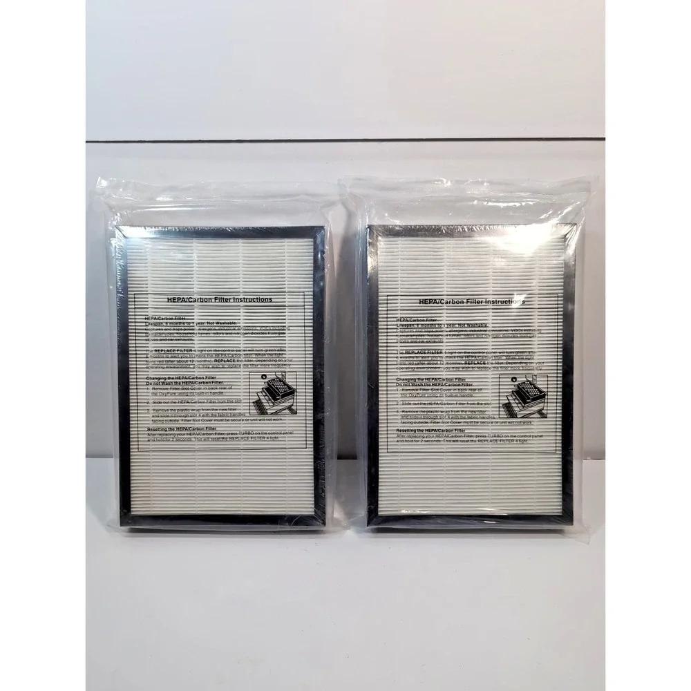 2 Replacement Filters For NUWAVE OxyPure HEPA/Carbon 47004 2 Filters